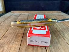 Henckels By Boker Half Whittler/ Pen Knife Hellbraun Pin Feather Jigged Bone Please Read Description