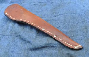 Case Filet Knife Brown Leather Sheath Never Used case XX logo 10# OAL