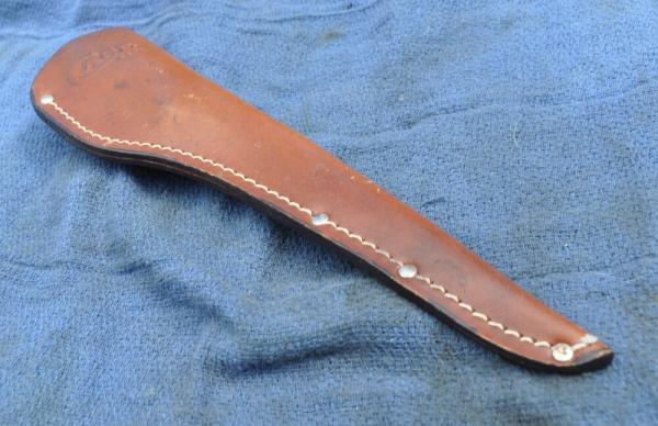 Case Filet Knife Brown Leather Sheath Never Used case XX logo 10# OAL Case Filet Knife Brown Leather Sheath Never Used case XX logo 10# OAL