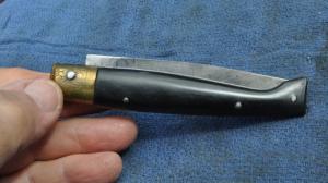 Pattada Sardinian Design Made in Scarperia Italy 50s-60s 4 1/2" Cloed  Clasp Style Tight Fit