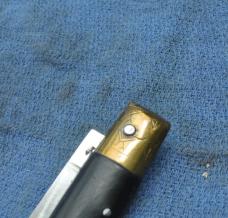 Pattada Sardinian Design Made in Scarperia Italy 50s-60s 4 1/2" Cloed  Clasp Style Tight Fit