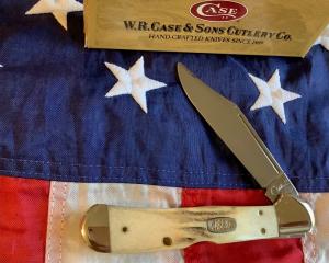 1999 Case xx Copperlock w/ Fatboy Wide Vintage Stag Handles (mdl# v51549 L SS) NOS in Orig box
