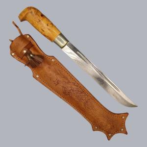 Vintage 1960s Finnish Puukko Knife 'Iso Ilves' by Janne Marttiini Finland #8799