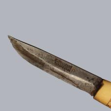 Antique 1920s Finnish Sami Puukko Knife Reindeer Horn Hackman Blade #8797