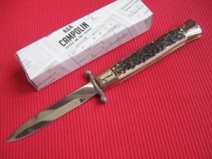Italian Limited Edition Manual Open Swing Guard Stiletto Knife - A.G.A CAMPOLIN Italy
