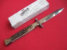 Italian Limited Edition Manual Open Swing Guard Stiletto Knife - A.G.A CAMPOLIN Italy