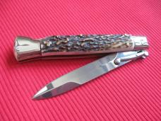 Italian Limited Edition Manual Open Swing Guard Stiletto Knife - A.G.A CAMPOLIN Italy