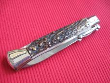 Italian Limited Edition Manual Open Swing Guard Stiletto Knife - A.G.A CAMPOLIN Italy