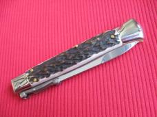 Italian Limited Edition Manual Open Swing Guard Stiletto Knife - A.G.A CAMPOLIN Italy