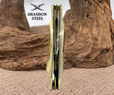 BUCK CREEK 4 BLADE CONGRESS STAG HANDLES GERMAN CARBON STEEL HANDMADE KNIFE (64)