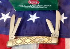 2005 Case xx (Mdl# 6488) Congress w/ Great Rattlesnake Bone Handles -NOS