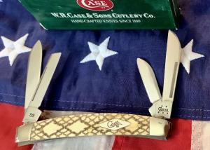 2005 Case xx (Mdl# 6488) Congress w/ Great Rattlesnake Bone Handles -NOS