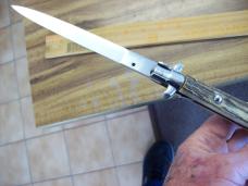 Vintage Italian 13 Incher Gen. Stag/Antler Flat Ground Swivel Rostfrei 70's 80's Looks UNUSED!