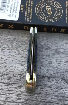 Case XX 2024 Mini Copperlock Blue Denim Canvas Laminate Lock-back Gorgeous!