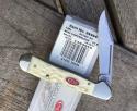 Case XX 2017 Mini Copperlock Natural White Jig Bone Red Shield Lockback Nice!