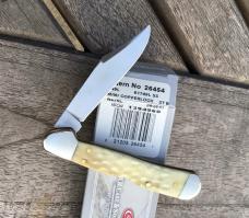 Case XX 2017 Mini Copperlock Natural White Jig Bone Red Shield Lockback Nice!