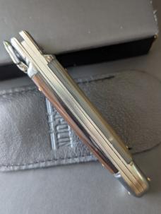 NIB AGA Campolin Old Style 21cm - 8" Birdbeak leverlock in Blonde Brazilian Horn 