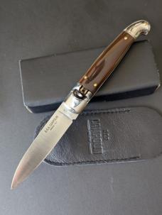 NIB AGA Campolin Old Style 21cm - 8" Birdbeak leverlock in Blonde Brazilian Horn 