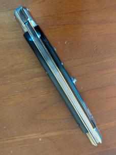 28cm/11" SWINGER TRANSITIONAL RED DOT NICKEL SILVER "D"STAMPED SWEDGE BLADE BRAZILIAN HORN AUTOMATIC