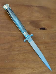 28cm/11" SWINGER TRANSITIONAL RED DOT NICKEL SILVER "D"STAMPED SWEDGE BLADE BRAZILIAN HORN AUTOMATIC