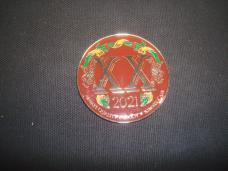 CASE XX KNIVES SMOKY MOUNTAIN KNIFE WORKS 2021 MERRY CHRISTMAS HOLIDAY SMKW COIN