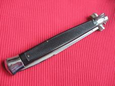 Vintage Unique 13" Italian MOLLETTA Stiletto Checkered Swedge Blade Switchblade Knife.