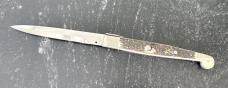AGA Campolin 16 Inch Sicilian Switchblade Knife, Rare Picklock, Presentation Box, Italy