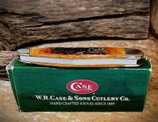 2002 Case XX Silver Script Seahorse Whittler 6355WH SS Autumn Jigged Bone