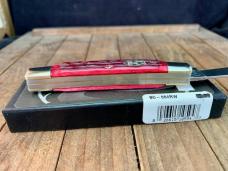 Buck Creek Bobcat Congress Made by Boker Red Pin Feather Jigged Bone Solingen Germany