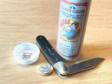 Great Eastern Cutlery GEC Jigged Black Delrin "Rozee" Bullet End Barlow Knife 781124
