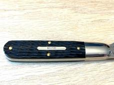 Great Eastern Cutlery GEC Jigged Black Delrin "Rozee" Bullet End Barlow Knife 781124