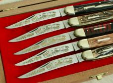 1985 Fight’n Rooster Frank Buster General Jackson "Show Boat" 5" Toothpick Complete Matching Set