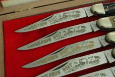 1985 Fight’n Rooster Frank Buster General Jackson "Show Boat" 5" Toothpick Complete Matching Set