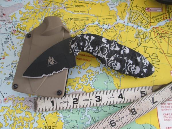 KABAR KA-BAR1477CB Extreme Close Counter TDI Fixed Blade Knife Skull Tape KABAR KA-BAR1477CB Extreme Close Counter TDI Fixed Blade Knife Skull Tape