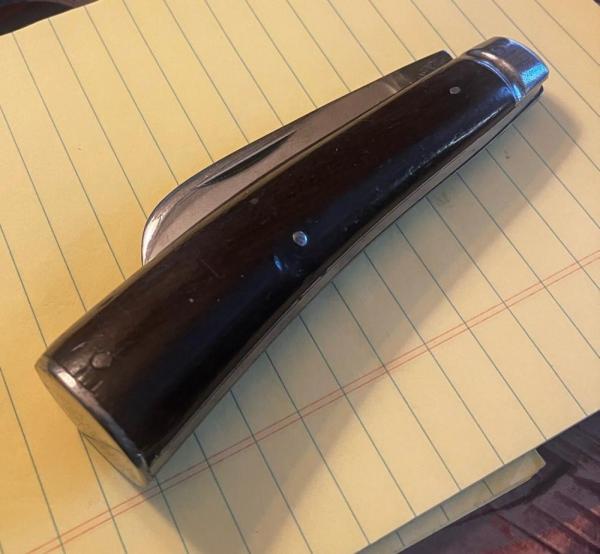 VINTAGE OLD HIBBARD SPENCER FLAT IRON END CAP
