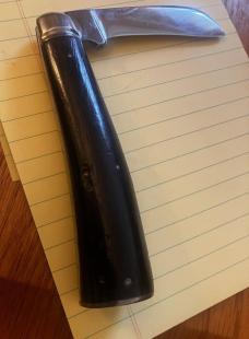 VINTAGE OLD HIBBARD SPENCER FLAT IRON END CAP