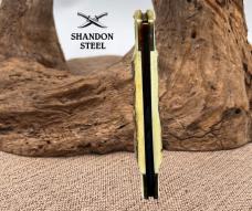 Buck Creek Stag Handle Half Congress 2 Blade Folding Slipjoint Pocket Knife (25)