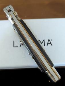 NIB Walt's Latama 23cm/9-inch 5mm Bayo Picklock Brazilian Horn Flat Guard/Button Red Dot Automatic 