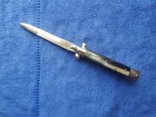 New 9'' Italian Stiletto Brazilian Horn Bayonet Blade by Giovanni Beltrame Maniago Italy 8