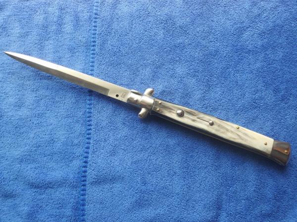 New 13'' Italian Stiletto Brazilian Horn Bayonet Blade by Giovanni Beltrame Maniago Italy 1 New 13'' Italian Stiletto Brazilian Horn Bayonet Blade by Giovanni Beltrame Maniago Italy 1