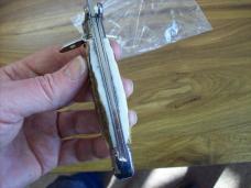 Vintage Italian Shellpuller Knife Inox Italy Stamp Clip-Point Stag/Antler 12 & 16 Gauge UNUSED!