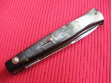 Rare Vintage Italian Button Open/Close Horn STILETTO Switchblade Knife