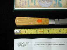 Dollar Knife Co. Osage Orange Wood With Orange Shield Jack Knife NIB from Cooper Cutlery USA OO-OS