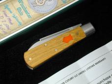 Dollar Knife Co. Osage Orange Wood With Orange Shield Jack Knife NIB from Cooper Cutlery USA OO-OS