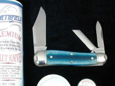 Great Eastern Cutlery GEC Smooth Ionic Blue Bone Geppetto Whittler Knife NIT 571326 Made in USA