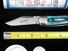 Great Eastern Cutlery GEC Smooth Ionic Blue Bone Geppetto Whittler Knife NIT 571326 Made in USA