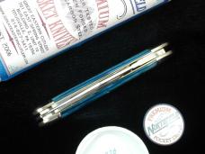 Great Eastern Cutlery GEC Smooth Ionic Blue Bone Geppetto Whittler Knife NIT 571326 Made in USA