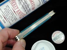 Great Eastern Cutlery GEC Smooth Ionic Blue Bone Geppetto Whittler Knife NIT 571326 Made in USA