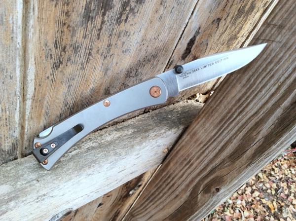 Buck 110 Slim Pro TRX Folding Knife - 2023 Legacy Collection Titanium Handle S45VN Blade - New Buck 110 Slim Pro TRX Folding Knife - 2023 Legacy Collection Titanium Handle S45VN Blade - New