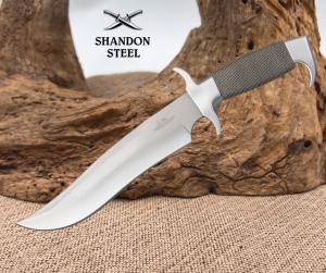 Hibben Highlander Bowie Knife Fixed 13 1/2" Stainless Hunter w Sheath GH627
